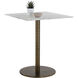 Enco White / Antique Gold Counter Table